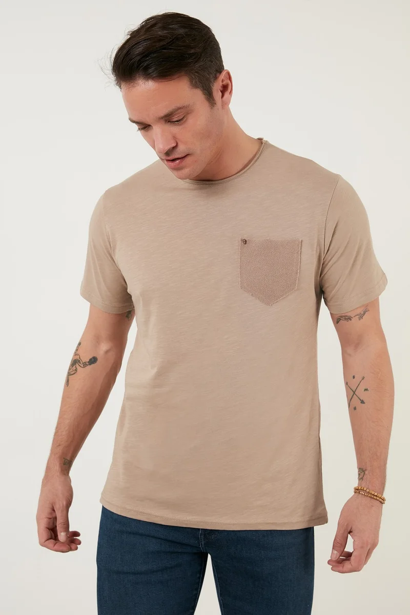 بوراتي 100% Cotton Slim Fit Crew Neck Pocket T Shirt Men's T Shirt 5902000