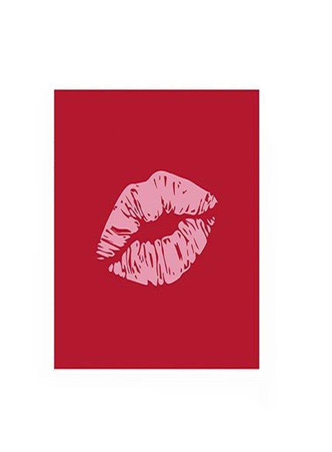 HARMAN Pack of 20 "LIPS" Cocktail Size Paper Napkin Red 5" x 5"