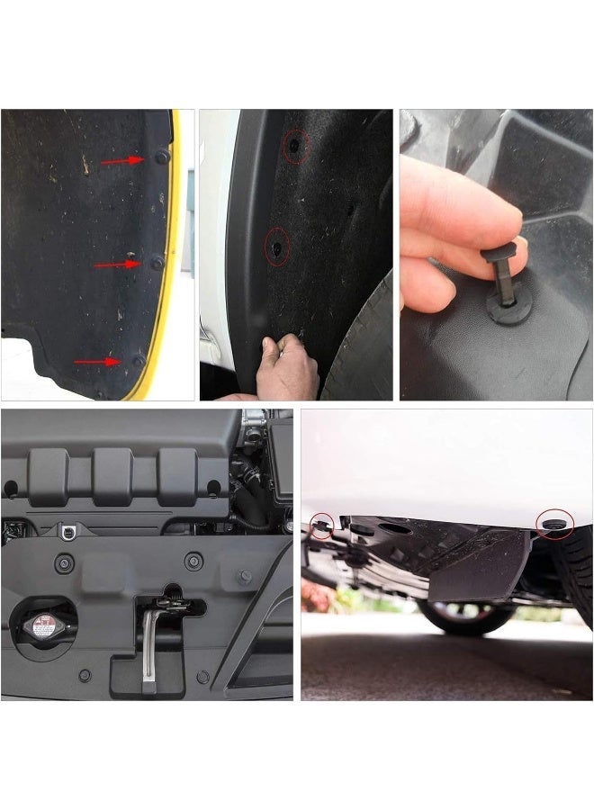Alayjah 820 +105 PCS Bumper Retainer Clips Car Plastic Rivets Fasteners Push Retainer Kit Push Pin Rivets Set Door Trim Panel Fender Clips Compatible with Ford Toyota Honda Nissan Warranty High Q 10100010 - Image 5