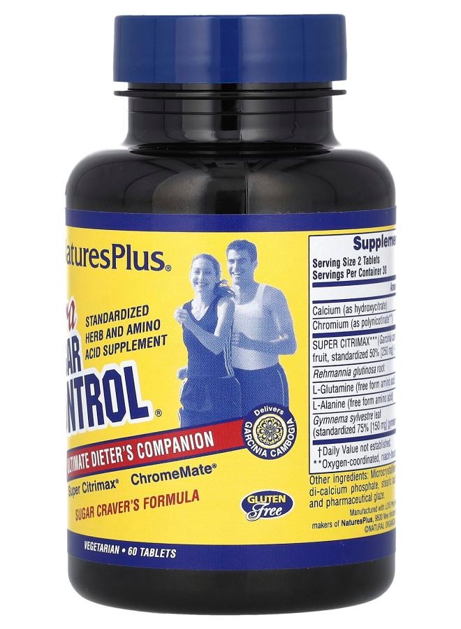NaturesPlus Ultra Sugar Control Ultimate Dieter's Companion 60 Tablets - Image 2