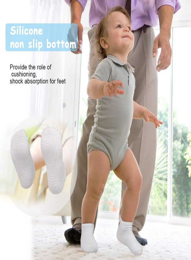 GRPSKCOS Non Slip Toddler Baby Socks - 12 Pairs Anti Skid Ankle Socks for Kids Boys 1-7 Years, #1 Multicolor-12 Pairs, 3-5 years - Image 4