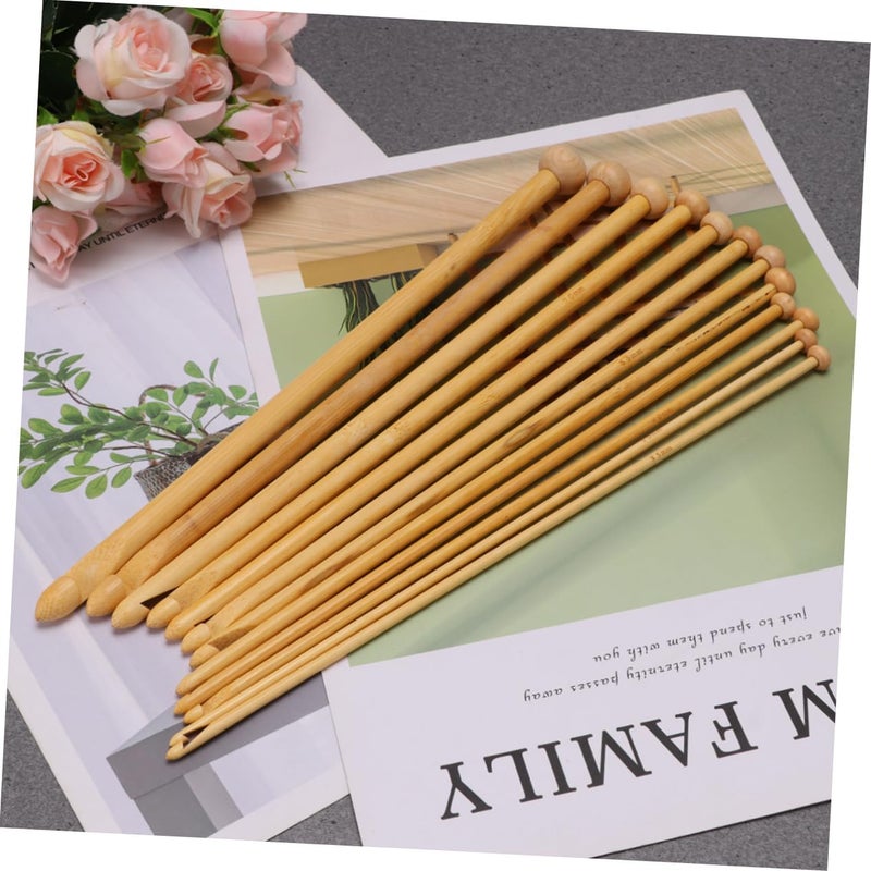 12Pcs Portable Knitting Needles with Round Bead Heads for Sweaters Scarves DIY Crochet Tools - Image 3