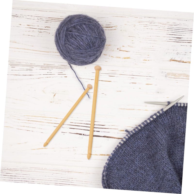 12Pcs Portable Knitting Needles with Round Bead Heads for Sweaters Scarves DIY Crochet Tools - Image 5