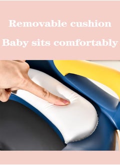 PURADAY Potty Training Toilet Toddler Toilet Seat with Step Stool Foldable Potty Chair for Kids Boys Girls Potty Training Seat for Toilet with Handles Anti-Slip Height Adjustable  - Image 4