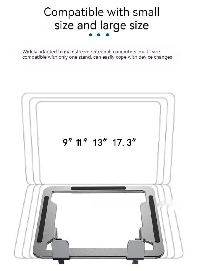 General Folding Reading Painting Stand Aluminium Alloy Lifting Laptop Cooling Stand Tablet PC Swivel Stand  - Image 3