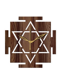 Yami Yami MDF Wood Analog 25 cm X 25 cm Wall Clock (Brown, Without Glass, Small Size) | Wall Clock-033 Wenge -1  - Image 3
