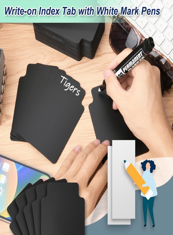 Homakover Tall Trading Card Dividers, 0.8MM Thick Card Page Dividers Frosted Card Separator with Tabs Top Loaders Plastic Divider Cards for BCW, Games Sports, Playing Card, 4.2 * 3" (100) - Image 4