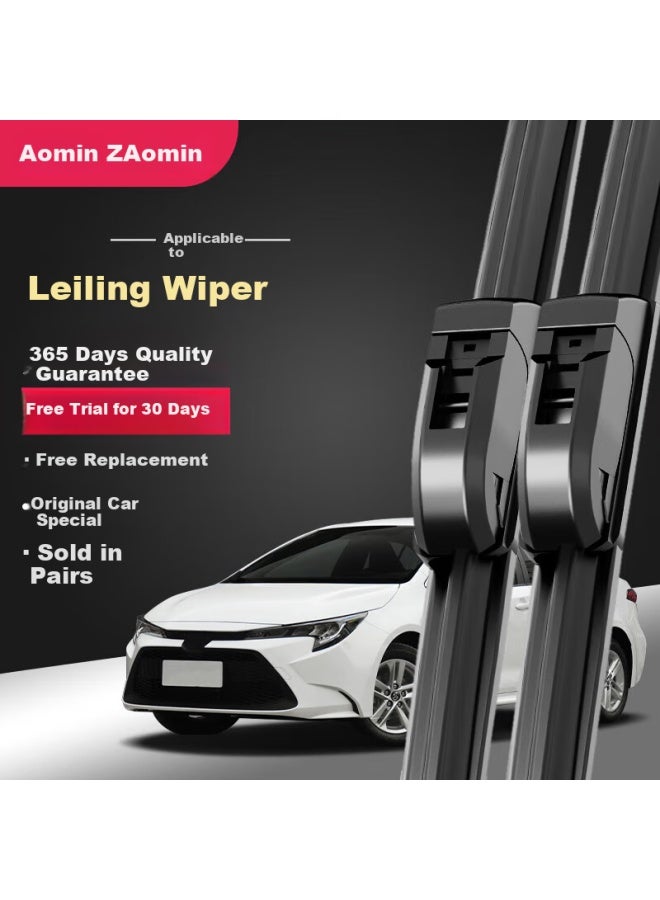 Aoming Toyota Levin Windshield Wiper For 2014-2018 Models, Original Wiper Blades Installed Boneless Wipers With A-grade Rubber Strips