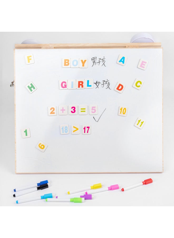 Early Education Educational Unlock Toy Montessori Baby Teaching Aids Table Game Montessori Busy Board-Color:Macaroon Color Busy Board  - Image 5