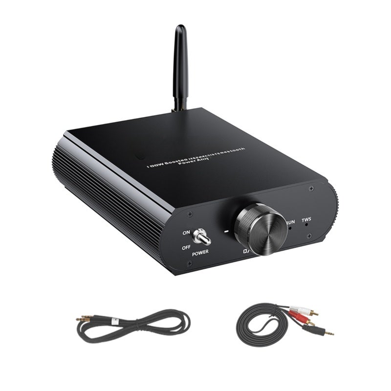 Bluetooth Amplifier: 100W Mono Black - TPA3116 Chip For Deep Bass & Precise Highs, Bluetooth 5.3 With YS-Audio App Remote Control For Home Theater, Lossless Audio, USB AUX TWS Mode Compatibility - Image 1