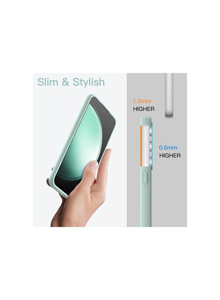 JETech Slim Fit Case for Samsung Galaxy S23 FE 6.4-Inch, Flexible Soft TPU Shockproof Thin Phone Cover with Matte Finish (Olive) - Image 5