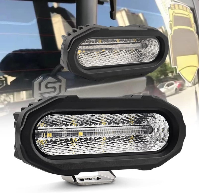 NORTHYUN LED Third Brake Light, Rear High Mount Brake Lamp Led Tail Red and White Backup Reverse Light Universal Compatible with Off Road Truck Pickup SUV UTV Trailer, 1PC - Image 1