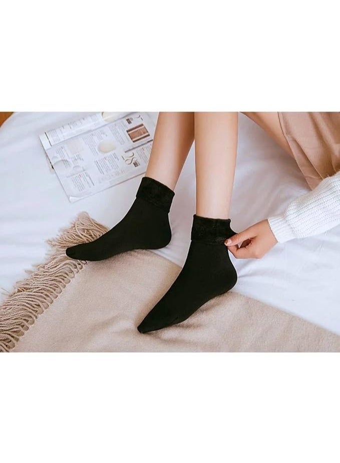 Black Winter Warmer Socks with Thermal Insulation for Instant Warmth and All-Day Comfort - Image 2
