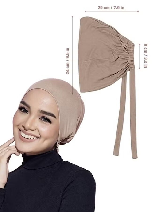 Inner Hijab Cap 3PCS Adjustable Muslim Women's Underscarf - Image 2