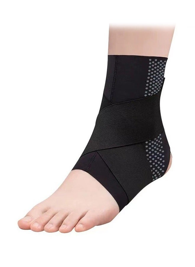 Sleeve Ankle Brace, Bandage Ankle Support Ankle Wrap & Ankle Brace for Plantar Fasciitis Relief, Ultra Thin Breathable Adjustable Compression Foot Sleeve Sock, Ankle Sleeve Strap Support for Men