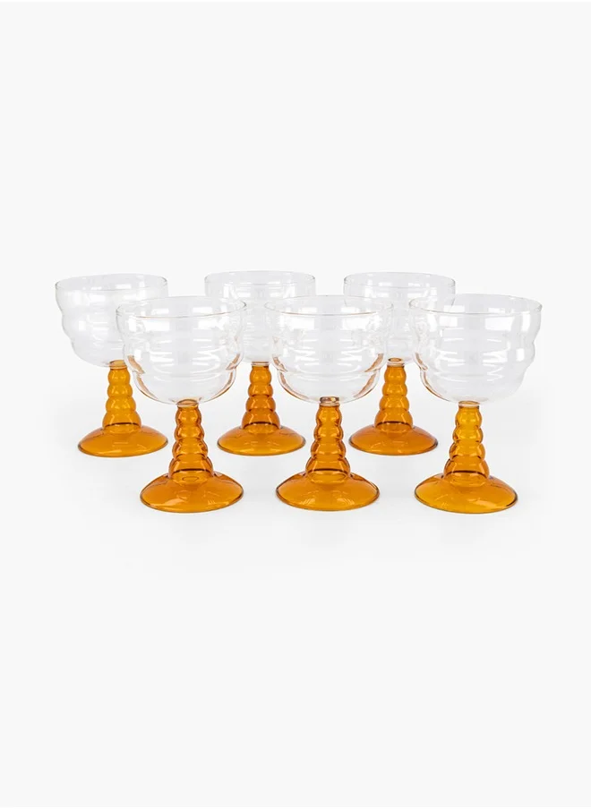 2XL Home Stemware Clear/Amber 10x10x15cm-350ml