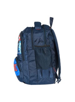 Kuber Industries Kuber Industries Marvel Captain America Print School Bag for Kids|Stylish Standard Backpack s for Kids|Rexine Waterproof Shoulder Straps Bag (Blue)  - Image 5