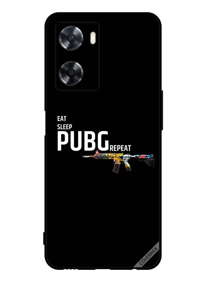 Covernex Protective Case Cover For Oppo A57s Eat Sleep Pubg Repeat - Image 1