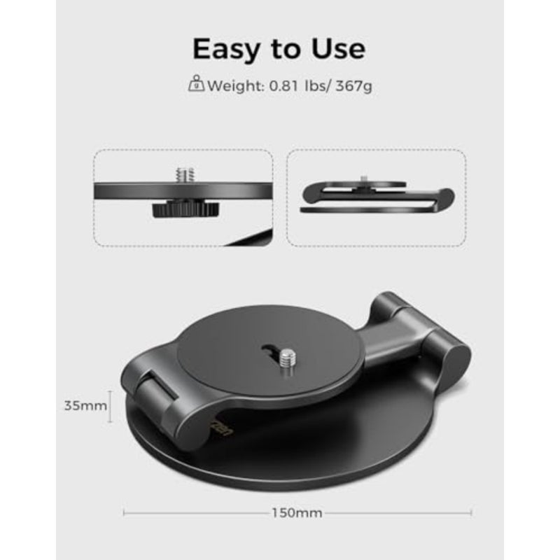 Portable Foldable Projector Stand, Compatible with D1R and More 180° Rotation, Supports up to 5.5 lb, Ultra-Compact Design, 1/4-Inch Screw, Compatible with EAZZE D1, BOOM mini - Image 3