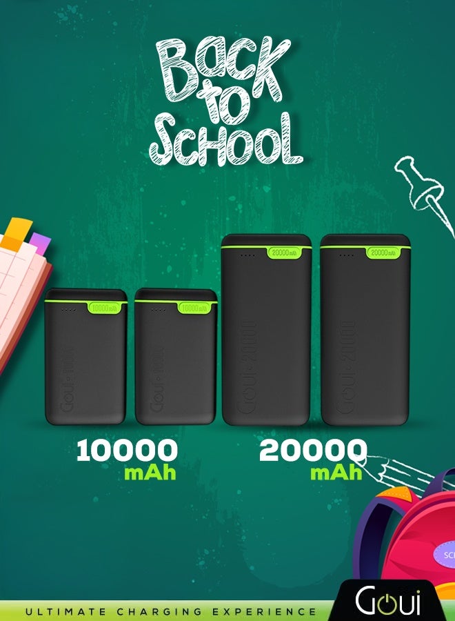 جوي بكج العودة للمدارس يحتوي على باور بانك كيقو (عدد 2 بسعة 20,000 ملي أمبير + عدد 2 بسعة 10,000 ملي أمبير) | شواحن متنقلة عالية السعة | ثلاثي المخارج (منفذان Type-C + منفذ USB-A) | تصميم مدمج و صغير الحجم يدعم الشحن المتزامن للهواتف الذكية و الأجهزة اللوحية و أجهزة الألعاب و سماعات البلوتوث و المزيد | تصميم مناسب للسفر لتوفير الطاقة أثناء التنقل 60000 mAh - Image 1