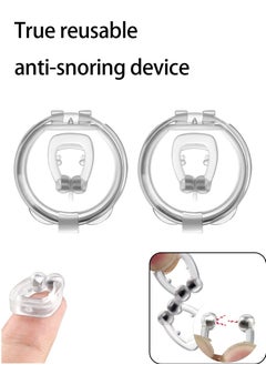 Reusable Clear Silicone Anti-Snoring Device Nose Clip 2-Pack, Comfortable Sleep Aid, Portable Anti-Snoring Tool - pzsku/Z27D8B195D761A42877D3Z/45/_/1735290883/e7795238-725d-4fba-899f-b73825238888