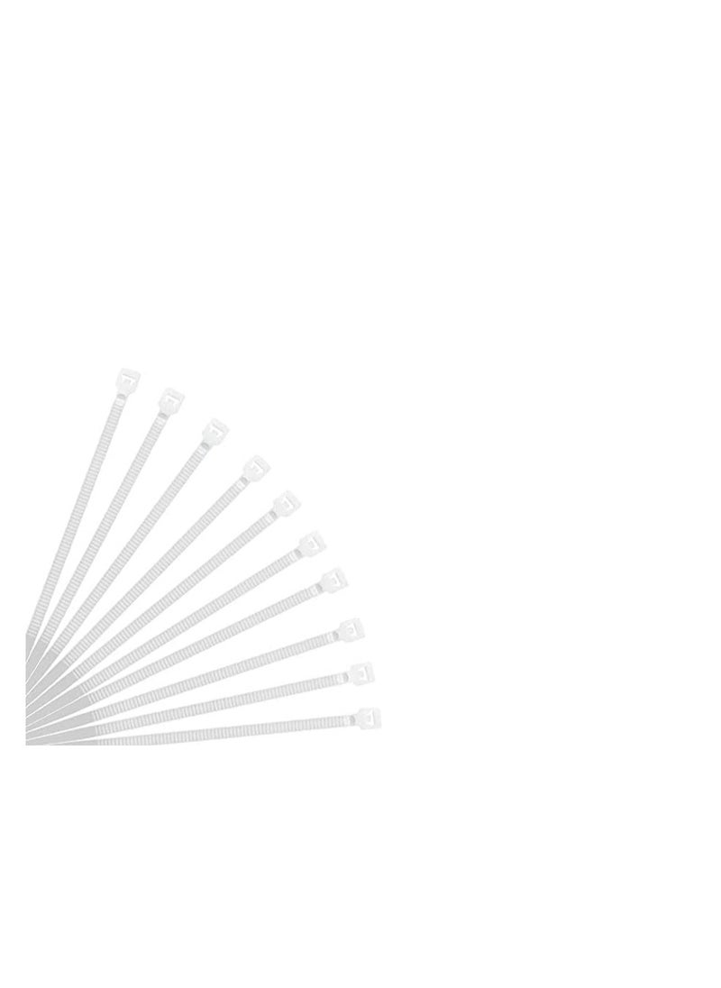 Generic - Plastic tie jumper wire, 30 mm, number of pieces: 100, white color, highly resistant, for use in closed and open places - Image 1