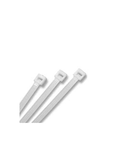 Plastic tie jumper wire, 30 mm, number of pieces: 100, white color, highly resistant, for use in closed and open places