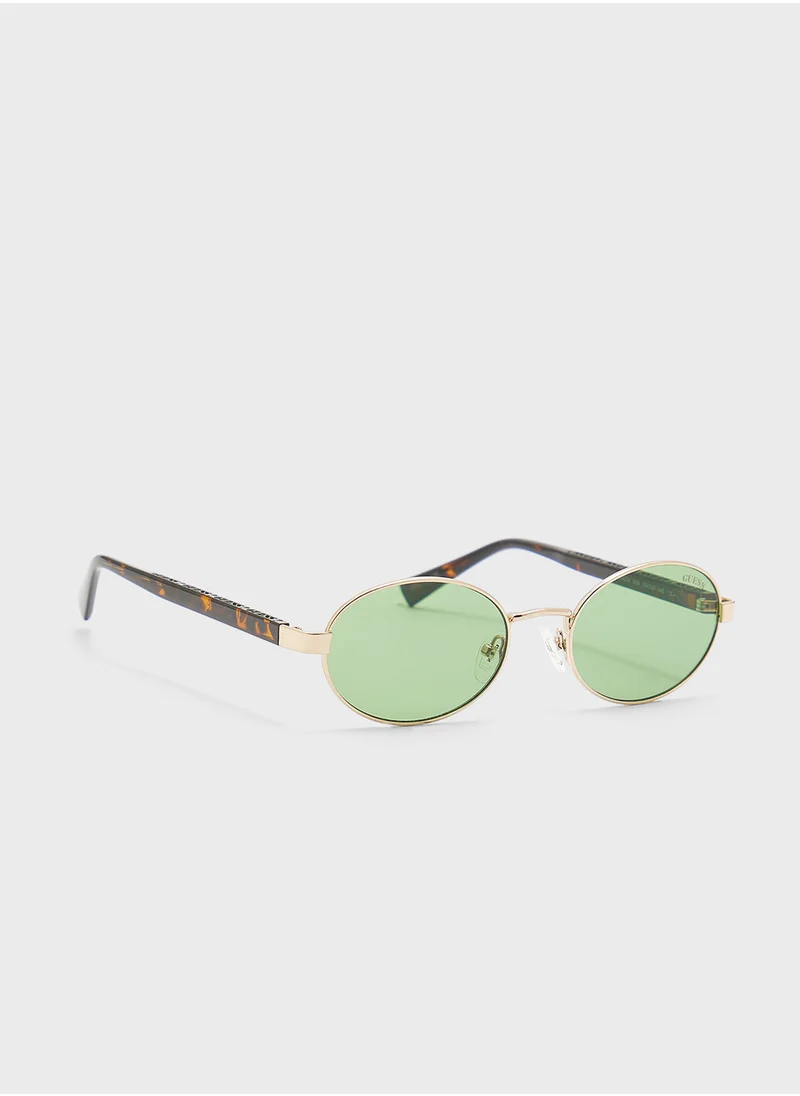جس Gu0023232N54 Round Sunglasses