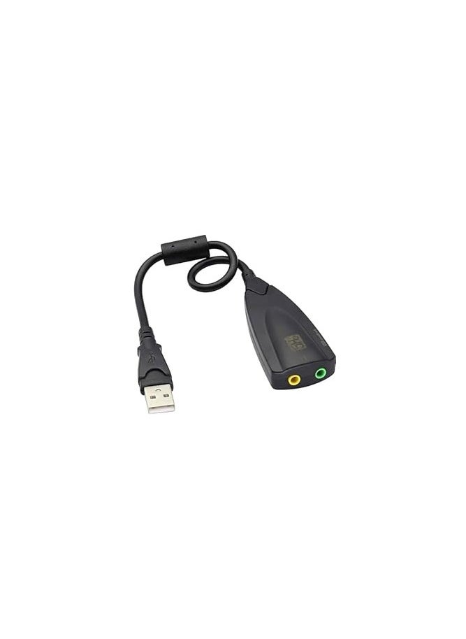 Generic OWNVMD USB External Sound Card, 7.1 5HV2 Wired Adapter for Headphones and 3.5mm 3D Audio Microphone for PC, Laptop, Desktop  - Image 3