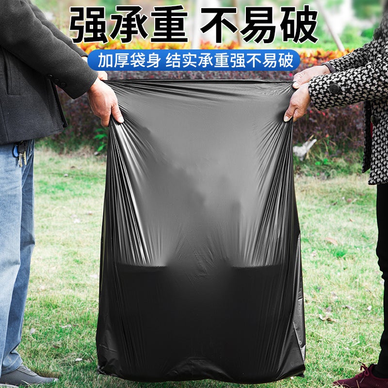 Factory Oversized Garbage Bags Large Thick Household Black 60 Commercial El 80 Sanitation Property Plastic Bags - Image 3