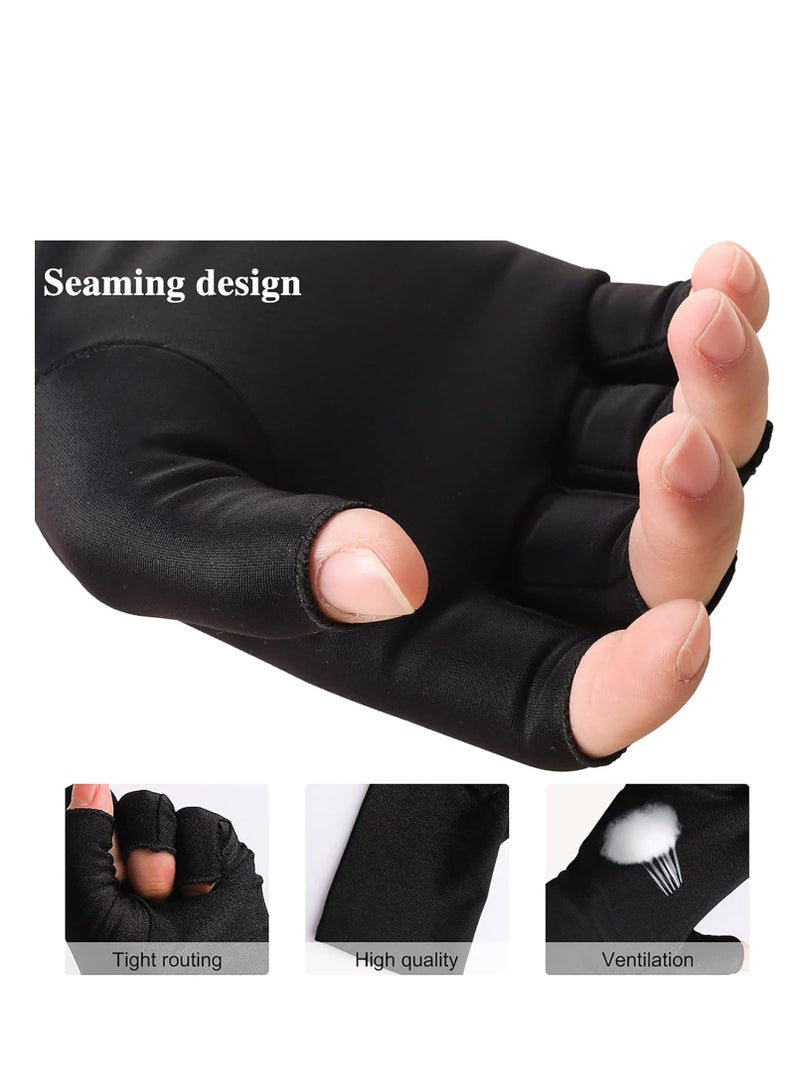 Pimoys Pimoys UV Gloves for Gel Manicures UPF50+ Fingerless UV Light Gloves for Gel Nails,UV Nails Gloves Manicure Gloves UV Protection Gloves  - Image 3