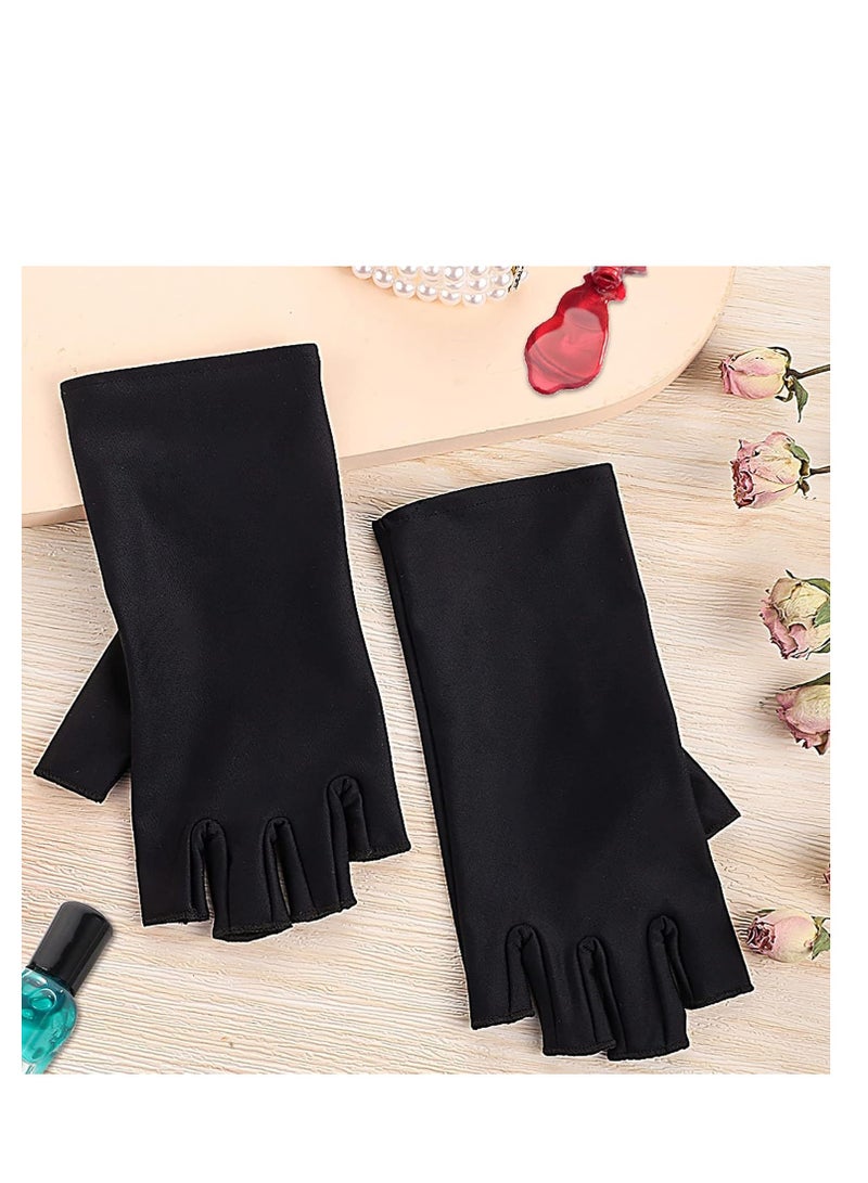 Pimoys Pimoys UV Gloves for Gel Manicures UPF50+ Fingerless UV Light Gloves for Gel Nails,UV Nails Gloves Manicure Gloves UV Protection Gloves  - Image 5
