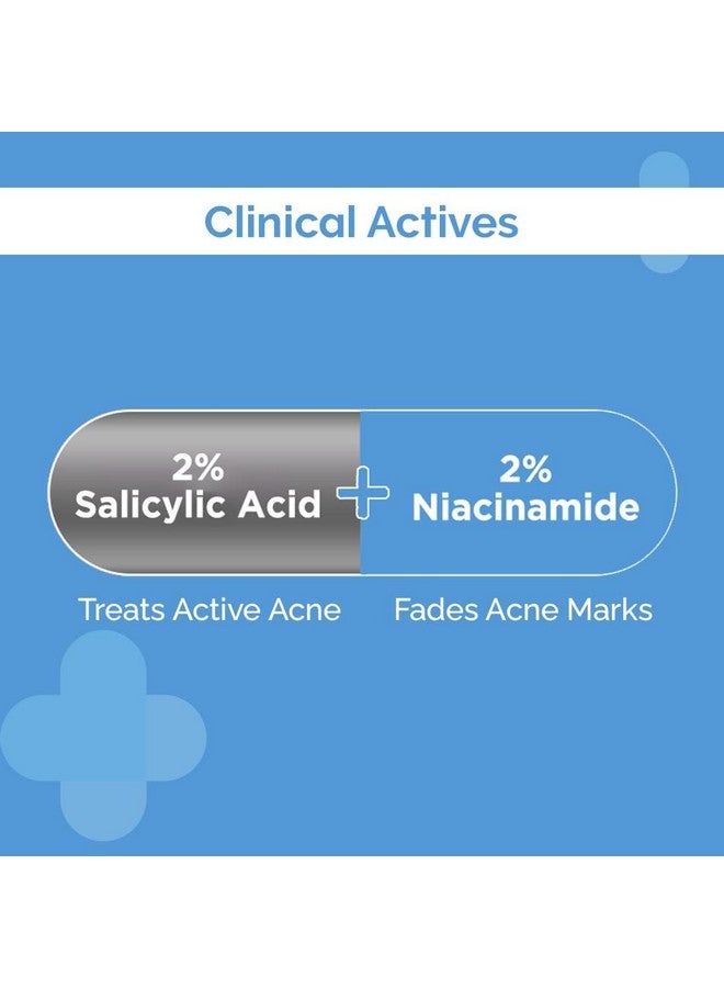 THE derma Co The Derma Co 2% Sali-Cinamide Anti-Acne Face Wash |With 2% Salicylic Acid & 2% Niacinamide ITreats Active Acne & Fades Acne Marks I For Oily & Combination Skin IPower of 2 Actives -150ml (Pack of 2)  - Image 3
