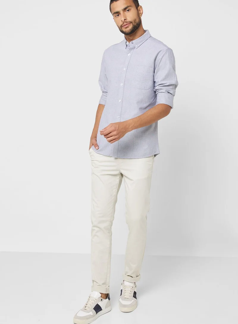 Robert Wood Oxford Long Sleeve Shirt