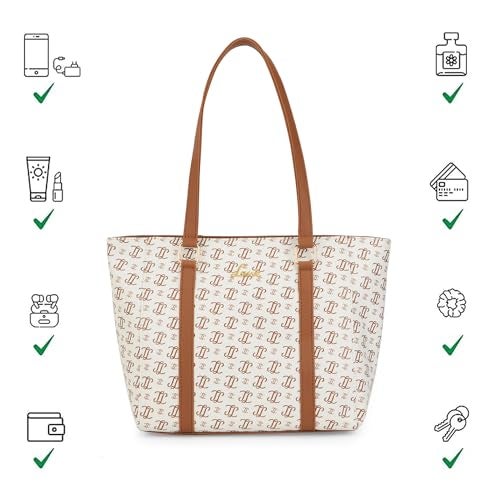 Lavie Women’s Mono LL Veronica Tote Bag for Women | Tote Handbag for Work | Ladies purse | Stylish Shoulder Bag | Gift for Women - Image 5