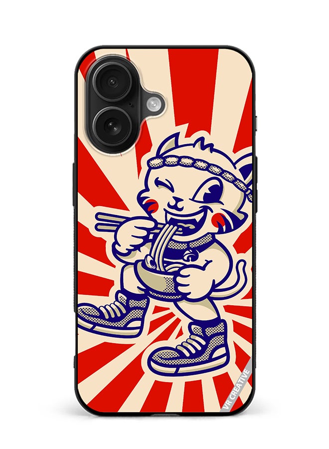 VR CREATIVE Protective Case Cover For Apple iPhone 16 Plus Fun Food Design Multicolour