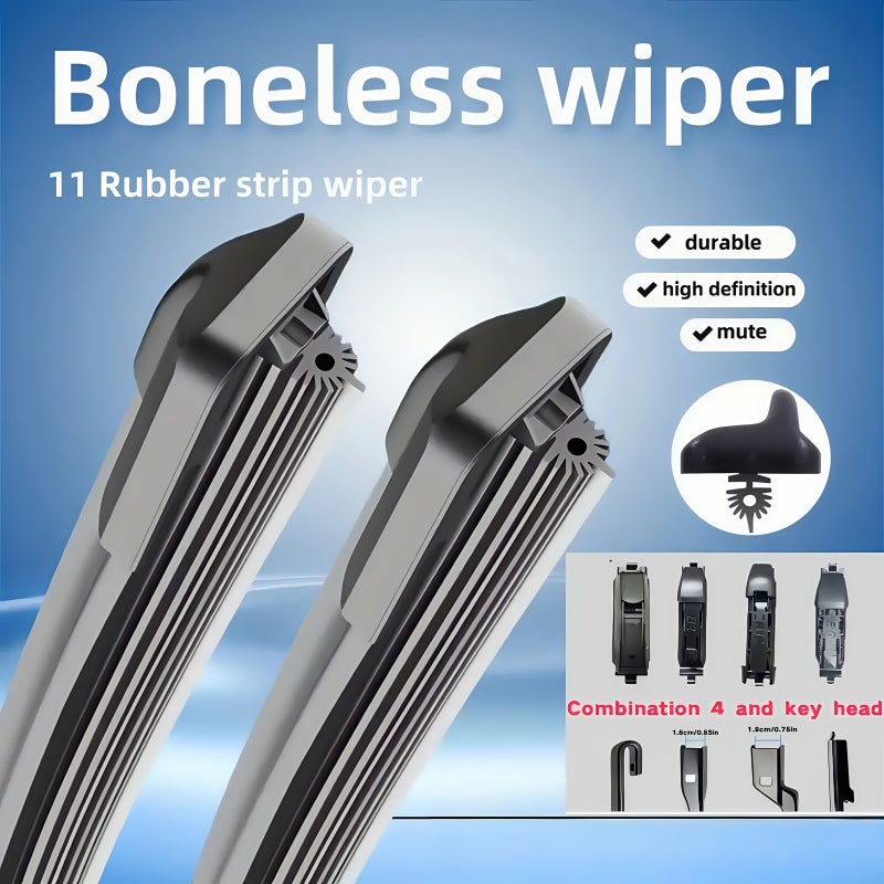 1pc 16in Car Windshield Wiper Blade With 4 Replacement Heads - Image 5