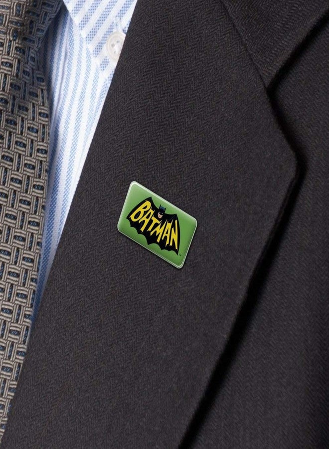 GRAPHICS & MORE Batman Classic TV Series Logo Metal Rectangle Lapel Pin - Image 2