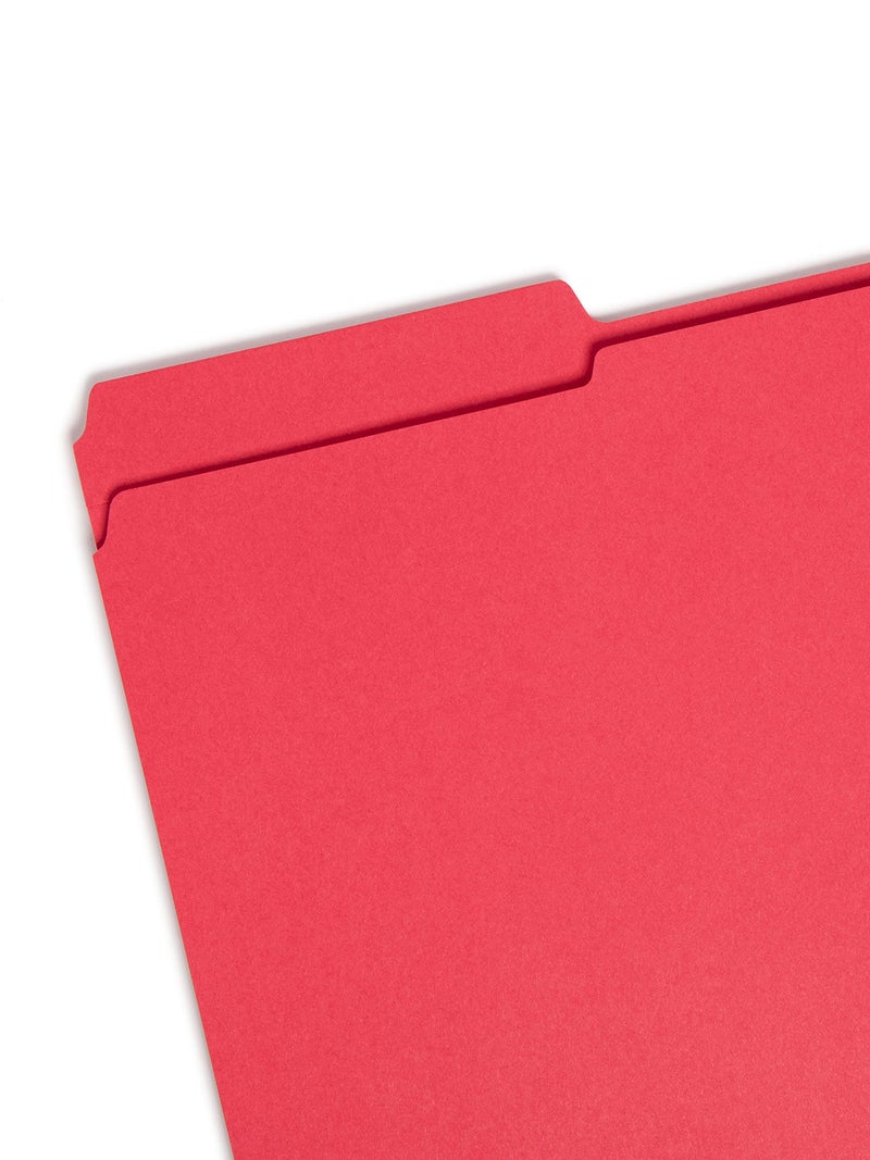 Smead File Folder, Reinforced 1/3-Cut Tab, Legal Size, Red, 100 per Box (17734) - Image 2