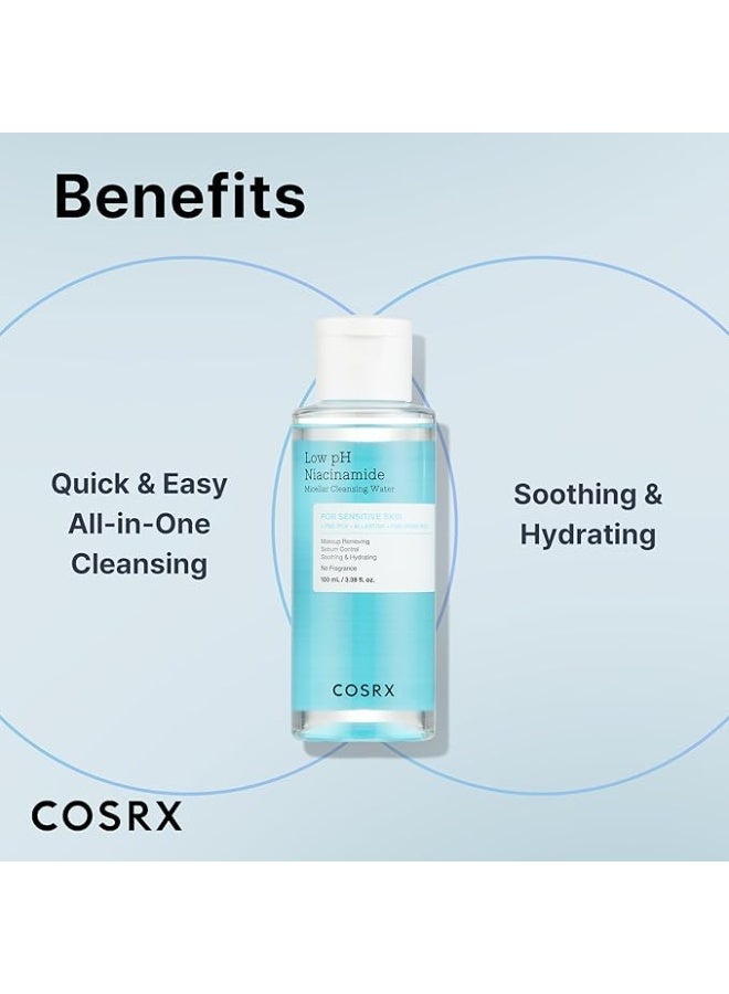COSRX Low pH Niacinamide Micellar Cleansing Water for Sensitive Skin - 100ml - Image 2