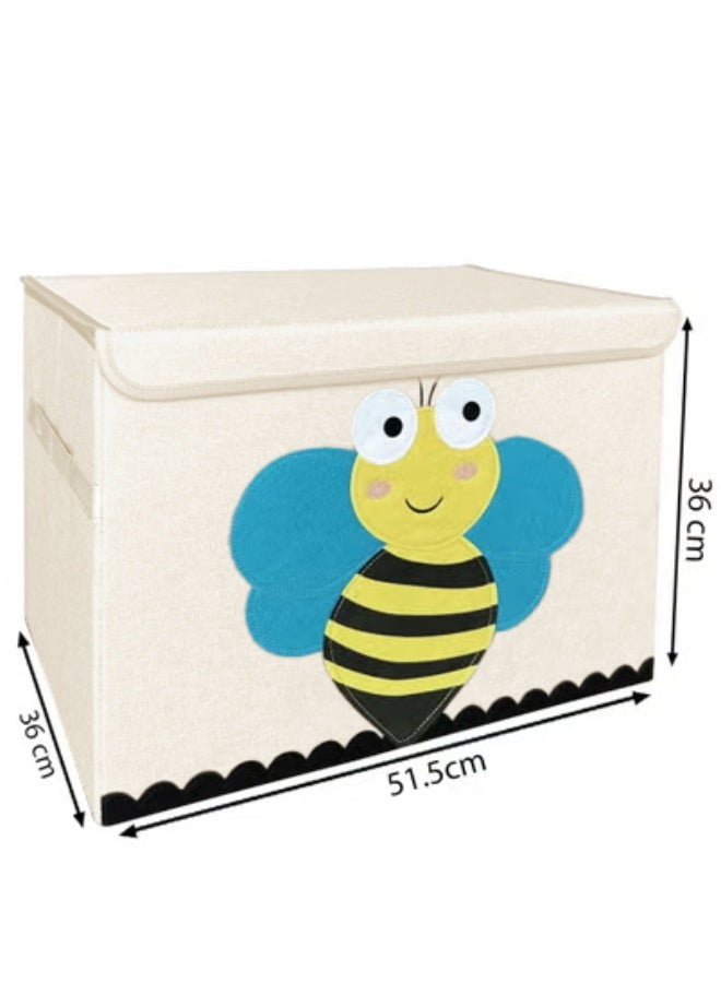 XiuWoo Collapsible Storage Box With Lid, Large Toy Storage Unit for Children, Baby, Toddler Storage Boxes, Portable, Compact and Multipurpose Chest, Great for storing toys, games, clothing more - Image 1