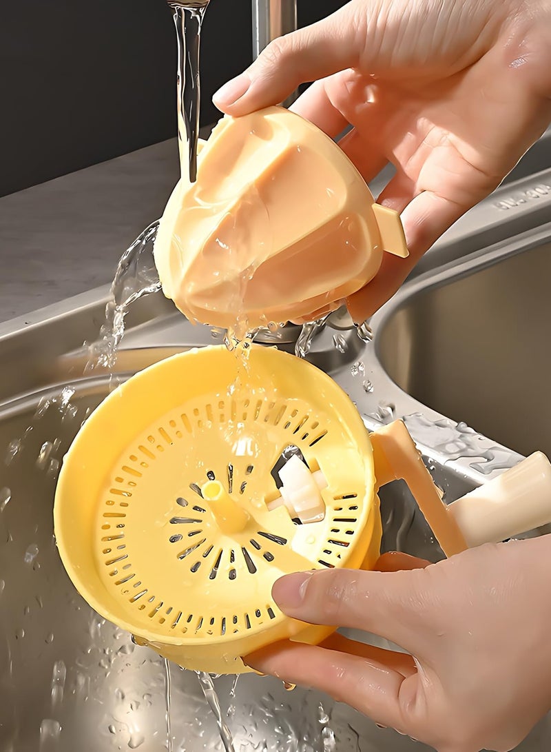17oz / 500ML Manual Citrus Juicer, Portable Hand Crank Juicer for Orange, Watermelon, Apple, Pineapple, Lemon Lime Squeezer with Grip Handle, Easy to Clean  - Image 5
