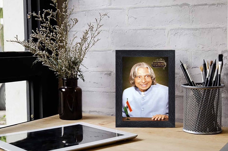pnf A. P. J. Abdul Kalam Wood Photo Frames with Acrylic Sheet (Glass)(photoframe,Multicolour,6x8inch)-19763 - Image 2
