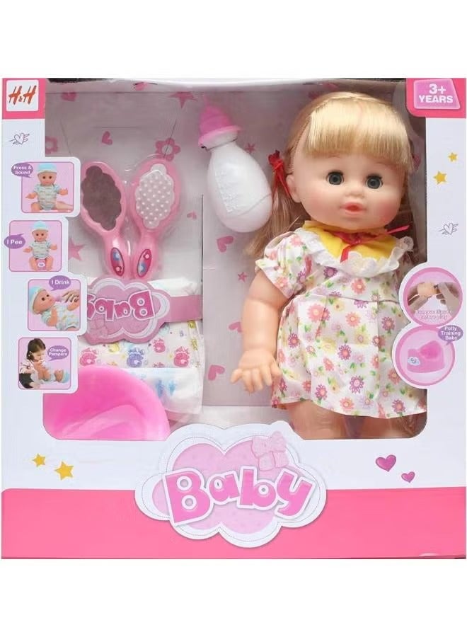 Baby Doll For Girls Training And Drinking Toilet Training - Multi Color
