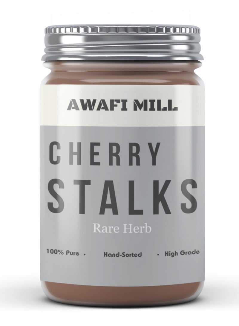 Pure Dried Cherry Stalks - Cherry Stem, Herbal Tea, Cherry Tails | Natural Herbs, Prunus Cerasus | Cherry Stalk Flowers Tea