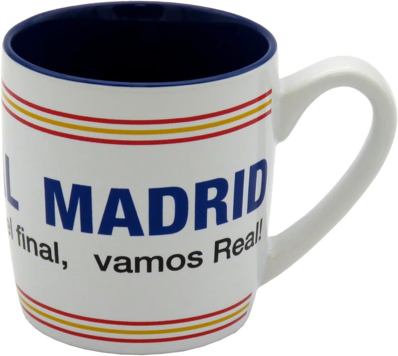 CYPBRANDS سيب براندز - كوب سيراميك ريال مدريد، أدوات مائدة إفطار، أكواب بيضاء أصلية، منتج رسمي - Image 2