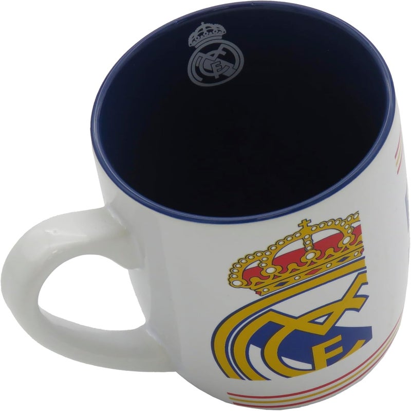 CYPBRANDS سيب براندز - كوب سيراميك ريال مدريد، أدوات مائدة إفطار، أكواب بيضاء أصلية، منتج رسمي - Image 4