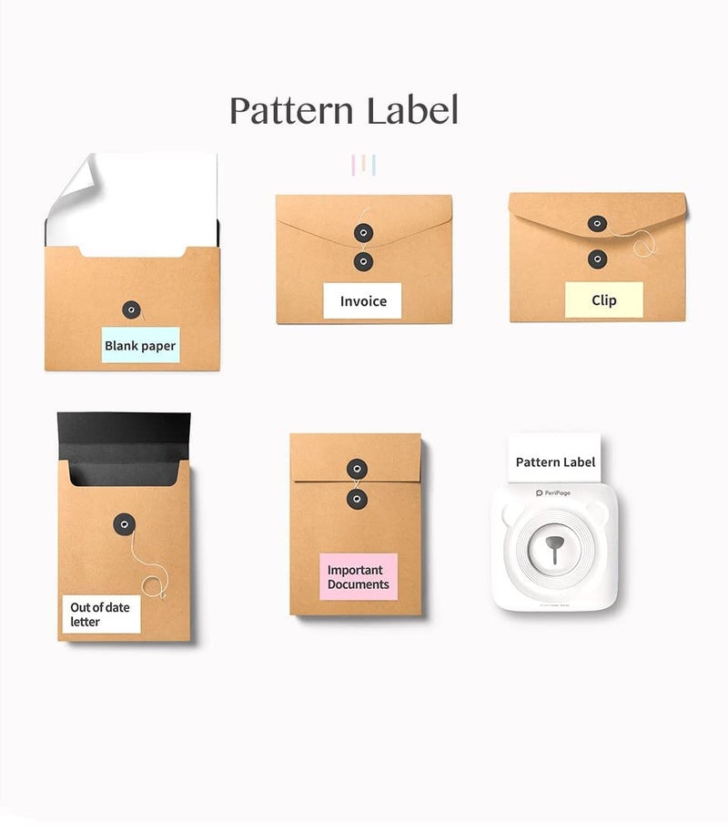 Riitek Peripage Multipurpose Thermal Paper Roll for A6, A6 HD,A8, A9s MAX, A40 and Other 2inch Thermal Printers to Print Label Tag, Sticker, Note, Memo, Receipt (10yr Sticky Thermal Paper - Colorful) - Image 3