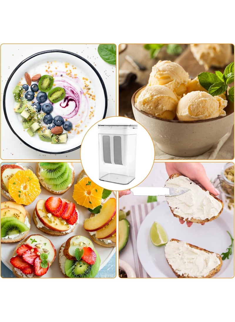 VALAJOGI - Valajogi Greek Yogurt Strainer 1100ml Multi Yoghurt Maker with Fine Mesh Bag Lid for Thick Yogurt Soybean Milk Kefir Berries Soup Fruit Juice CoffeeGreek Whey Separator Filtering Juice - Image 1