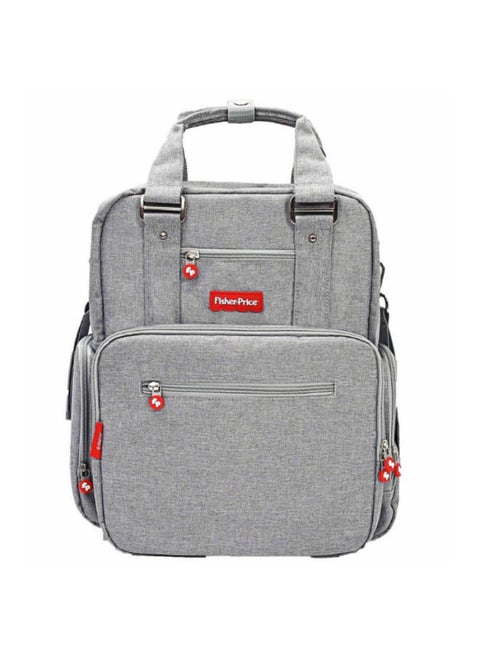 Diaper Bag with Insulated Bottle Pockets and Changing Sheet